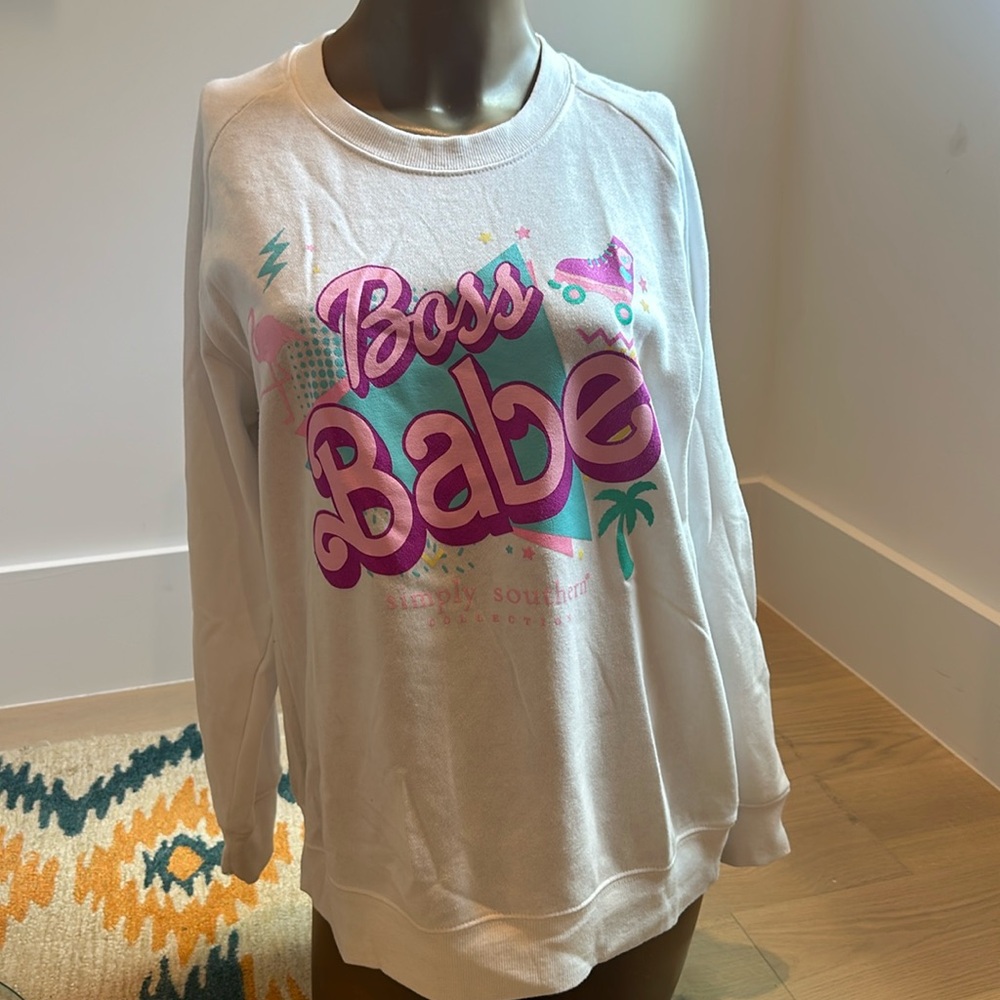 Never worn Simply Southern crew sweater